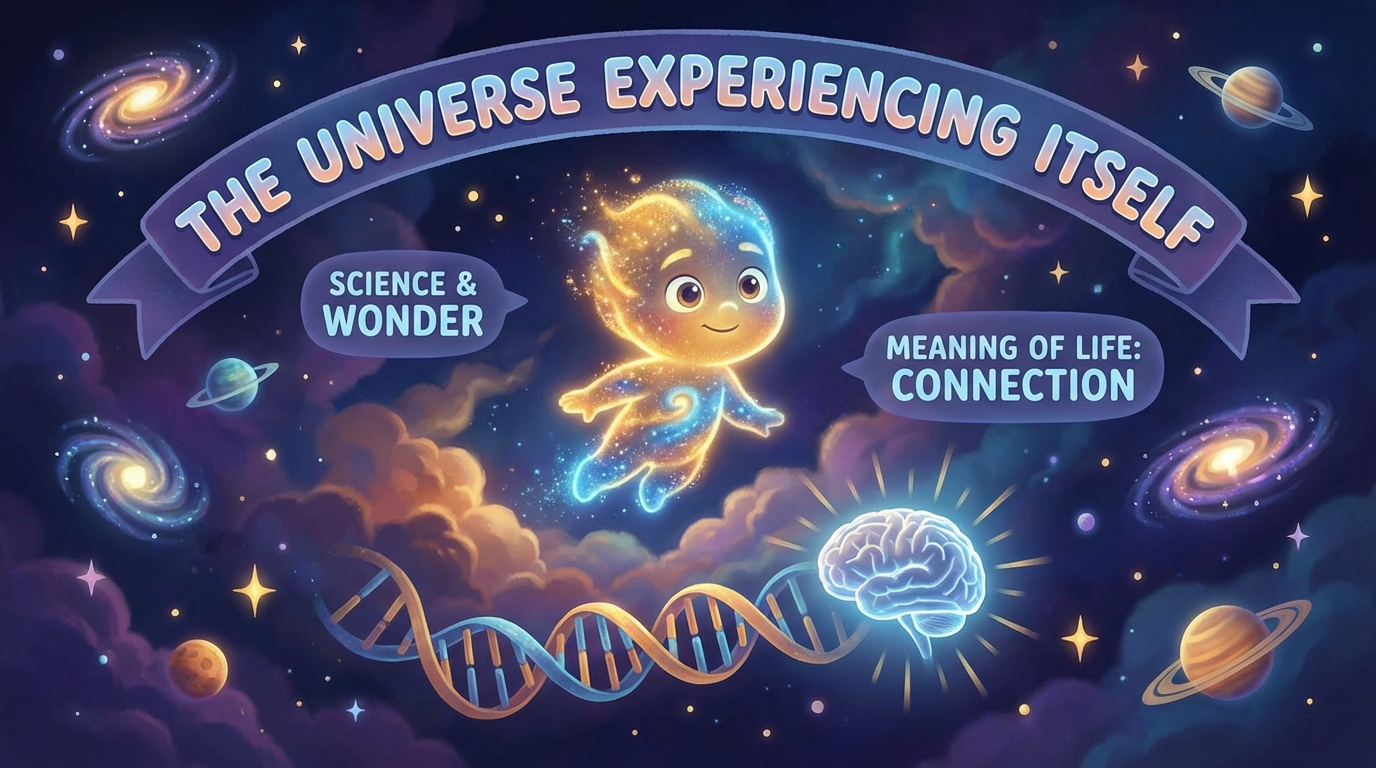 Pixar style infographic about scientific perspective