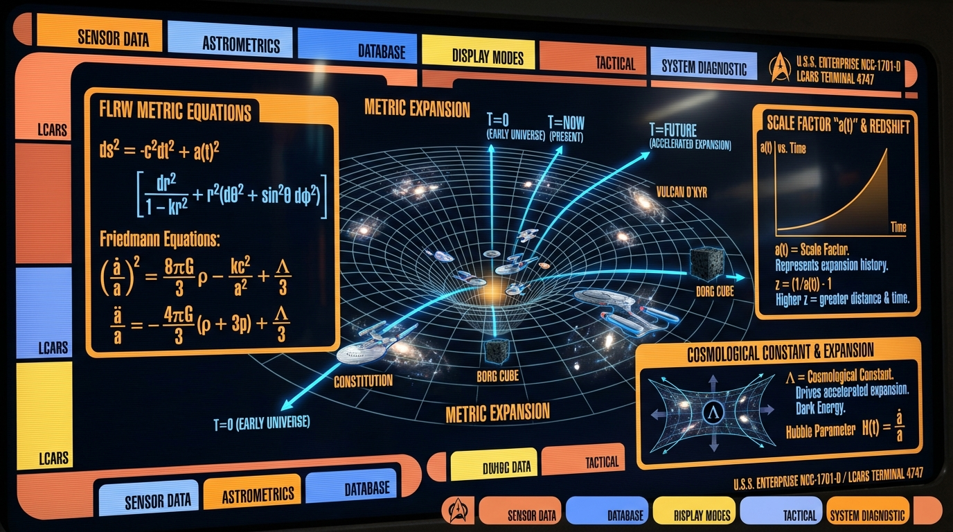 Metric expansion visualization
