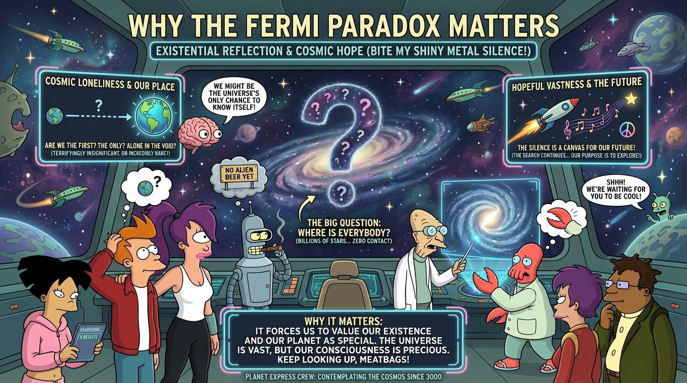 Futurama style infographic about why it matters